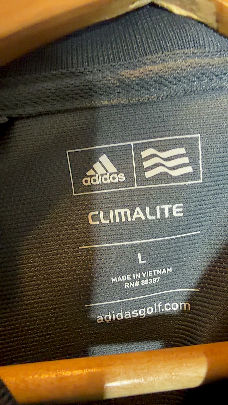 Adidas Golf ClimaLite Men's Short-Sleeve Polo Shirt, Gray, Size L