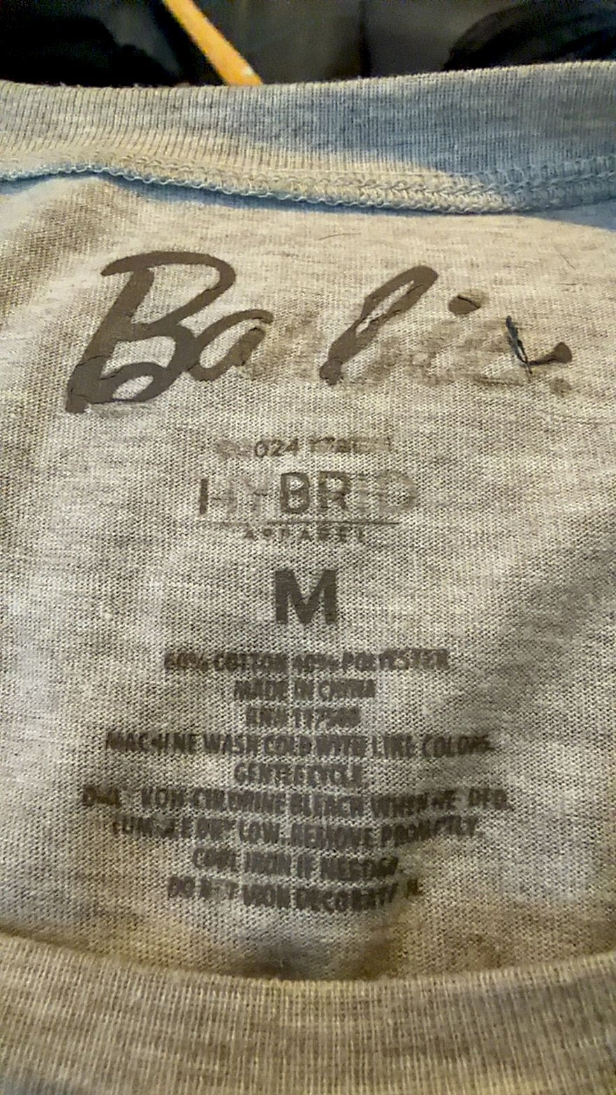 Barbie Repeating Glitter Logo Women's Graphic T-Shirt, Gray, Size M