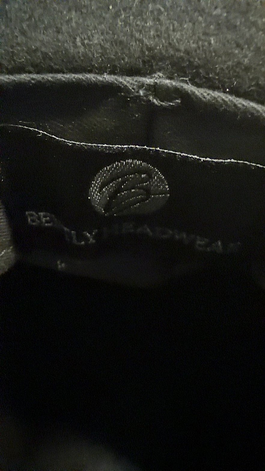 Bentley Headwear Black Wool Felt Fedora with Red Satin Band and Feather