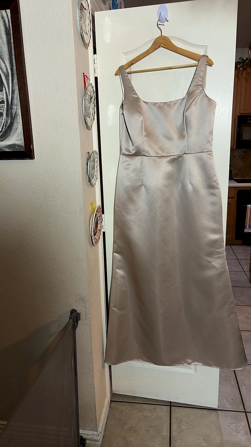 Champagne Satin Formal Bridesmaid/Evening Gown by LQ Occasions