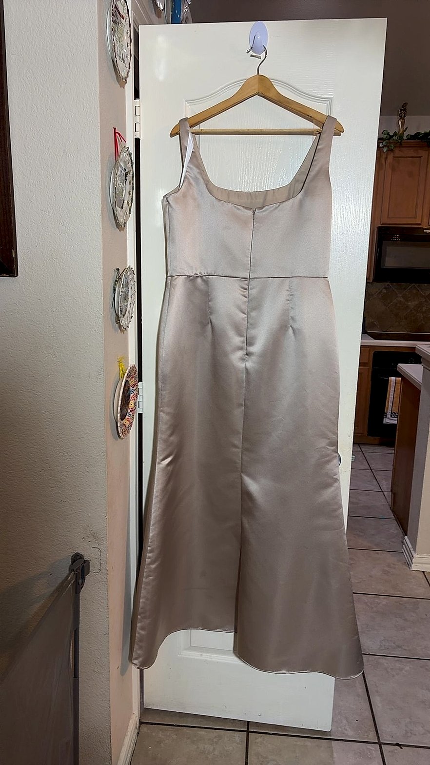 Champagne Satin Formal Bridesmaid/Evening Gown by LQ Occasions