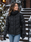 Juicy Couture Women's Black Down Puffer Jacket, Size S