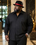 Bentley Headwear Black Wool Felt Fedora with Red Satin Band and Feather