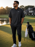 Nike Dri-FIT Victory Men's Golf Polo Shirt, Black, Size Large