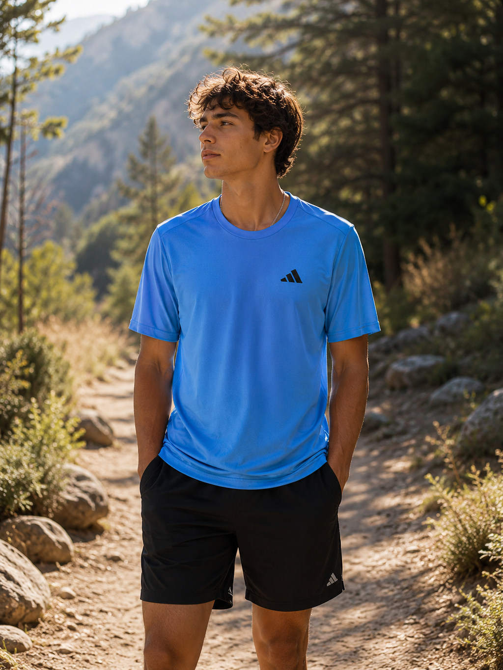 adidas Train Essentials AEROREADY Training T-Shirt Men's Size S Blue Excellent