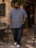 Perry Ellis Stretch Men's Short-Sleeve Gingham Check Button-Up Shirt