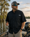 Columbia PFG Tamiami II Men's Short Sleeve Fishing Shirt Vented Very Good