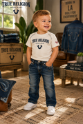 True Religion Geno Relaxed Slim Toddler Jeans, Size 2T