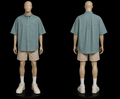 Wrangler Men's Short-Sleeve Button-Down Western Shirt, Teal Paisley Print
