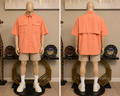Habit Men's Short Sleeve Vented Fishing Shirt, Coral/Salmon, Size 2XL, UPF 50+