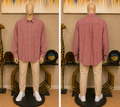 Whiskey Ranch Men's Long-Sleeve Western Snap Shirt, Coral Geometric Foulard Print, Size XXL