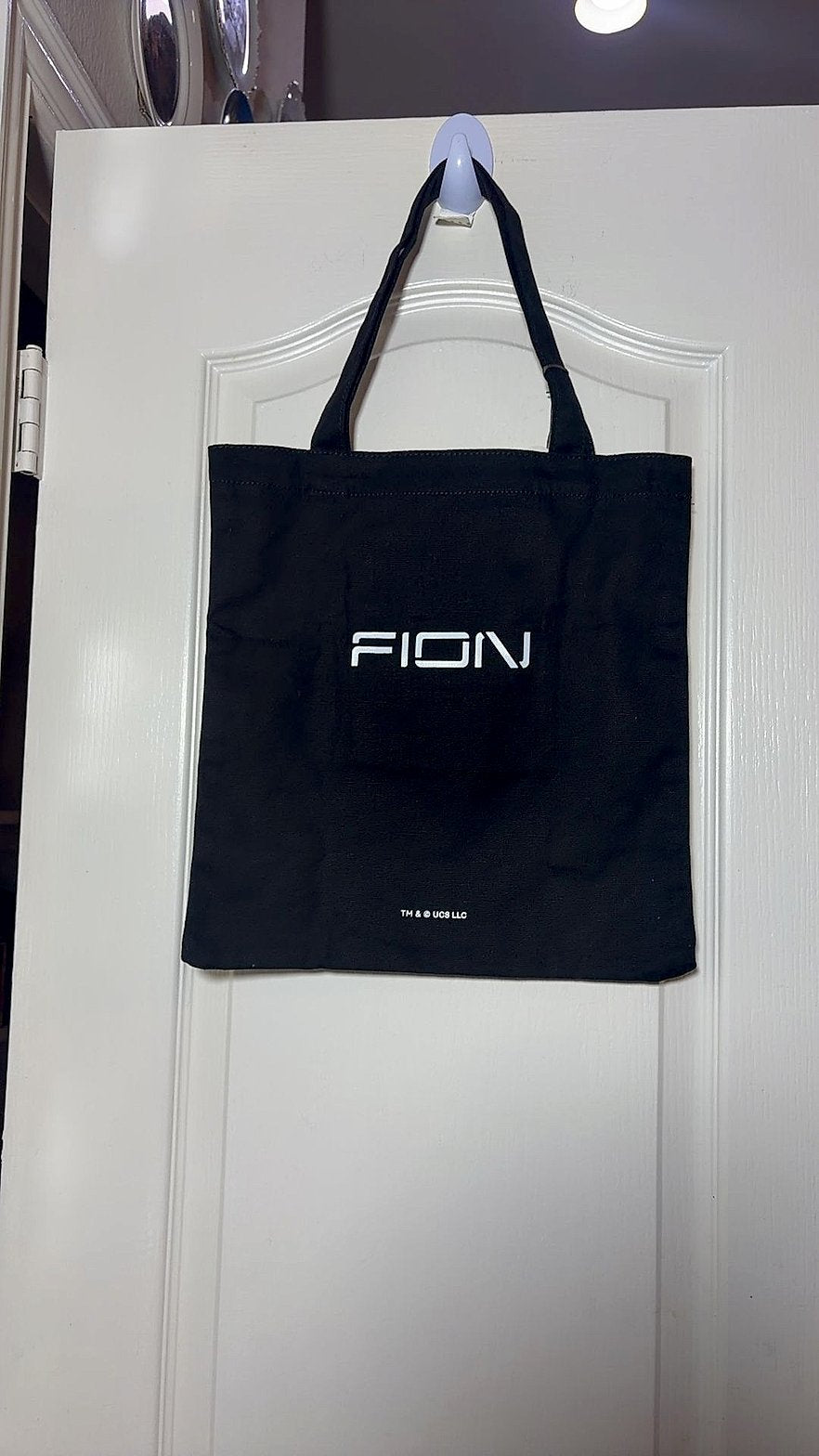 FION x Minions Black Canvas Tote Bag We Are All A Little Bit Minion Excellent