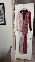 Fashion Nova Color-Block Satin Draped Jumpsuit, NWT