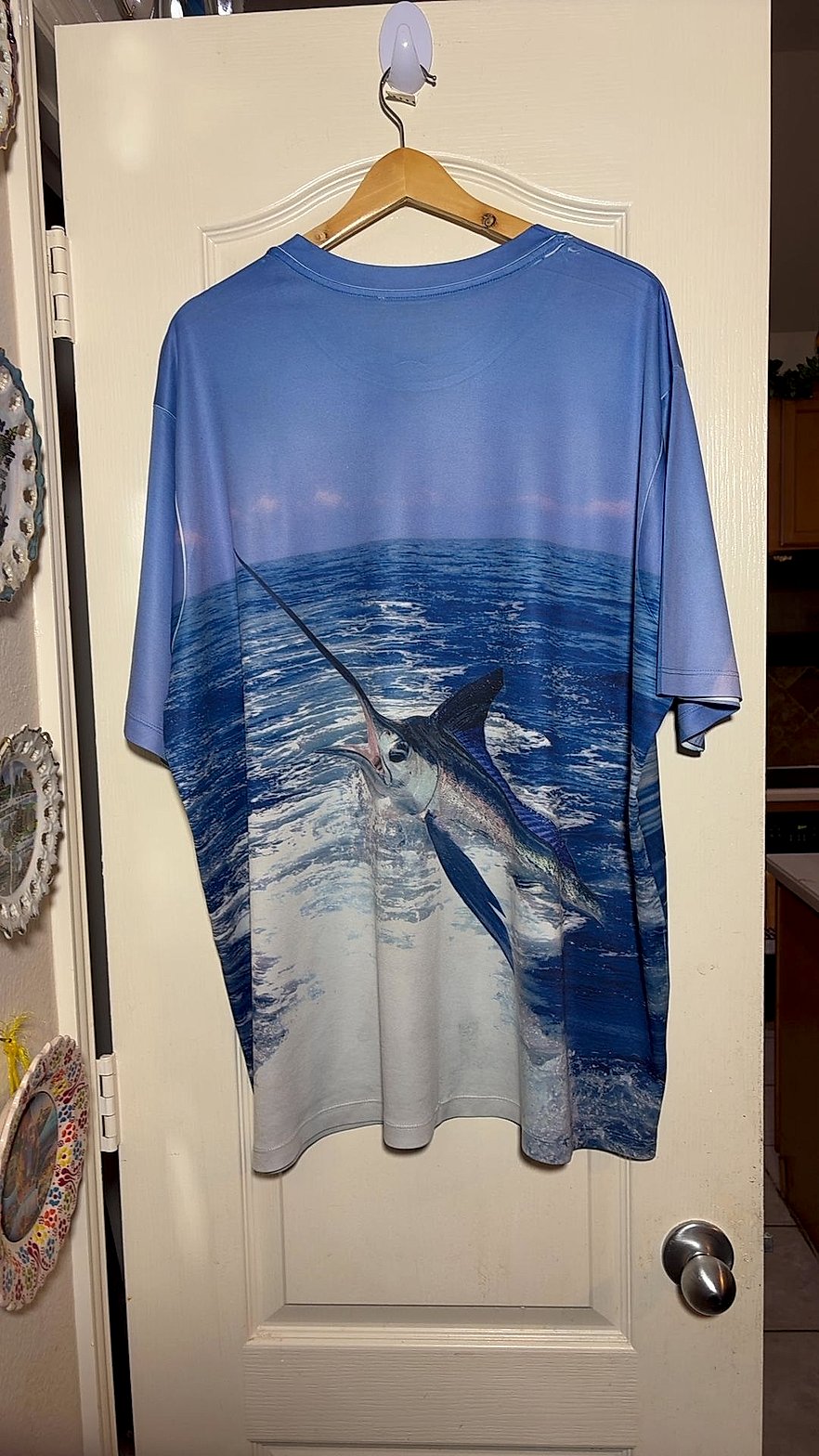 Get A Life All-Over Print Marlin Deep Sea Fishing T-Shirt