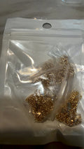 Gold-Tone Jewelry Making Findings Lot - Jump Rings, Chain & Small Components