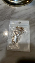Gold-Tone Jewelry Making Kit with Faux Pearl Beaded Chain and Findings