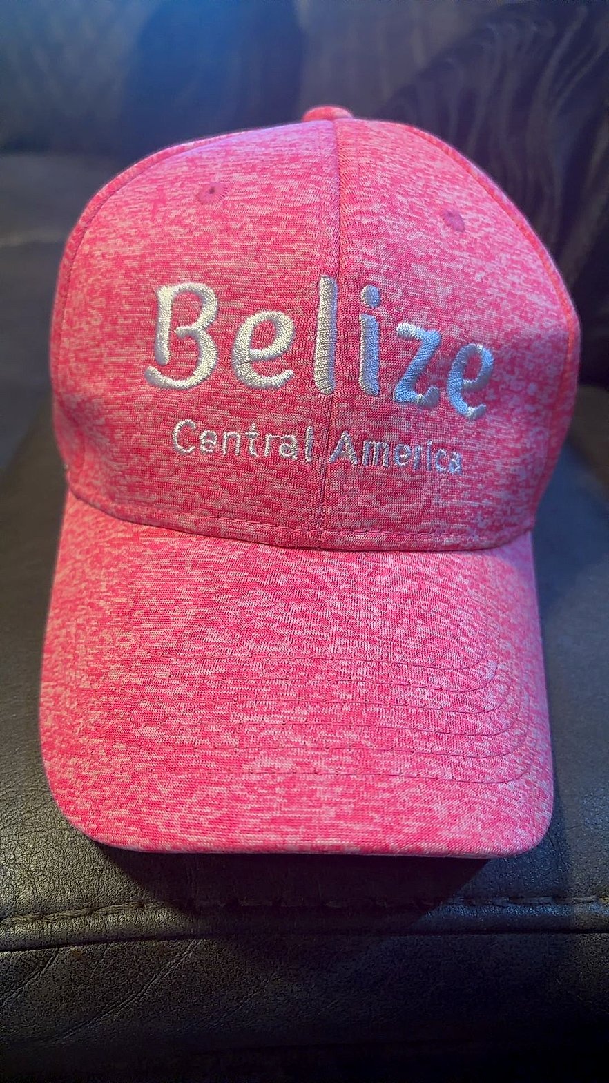 Golden Bay Co. Belize CA Heathered Cap Pink Hat Excellent Condition