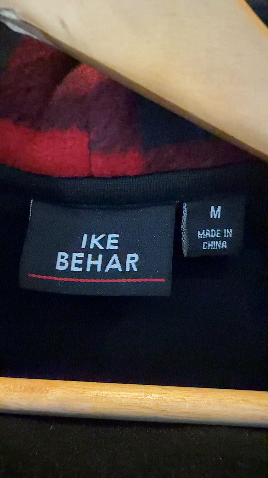 Ike Behar Buffalo Plaid Fleece Coat Women's Medium Red Black Belted