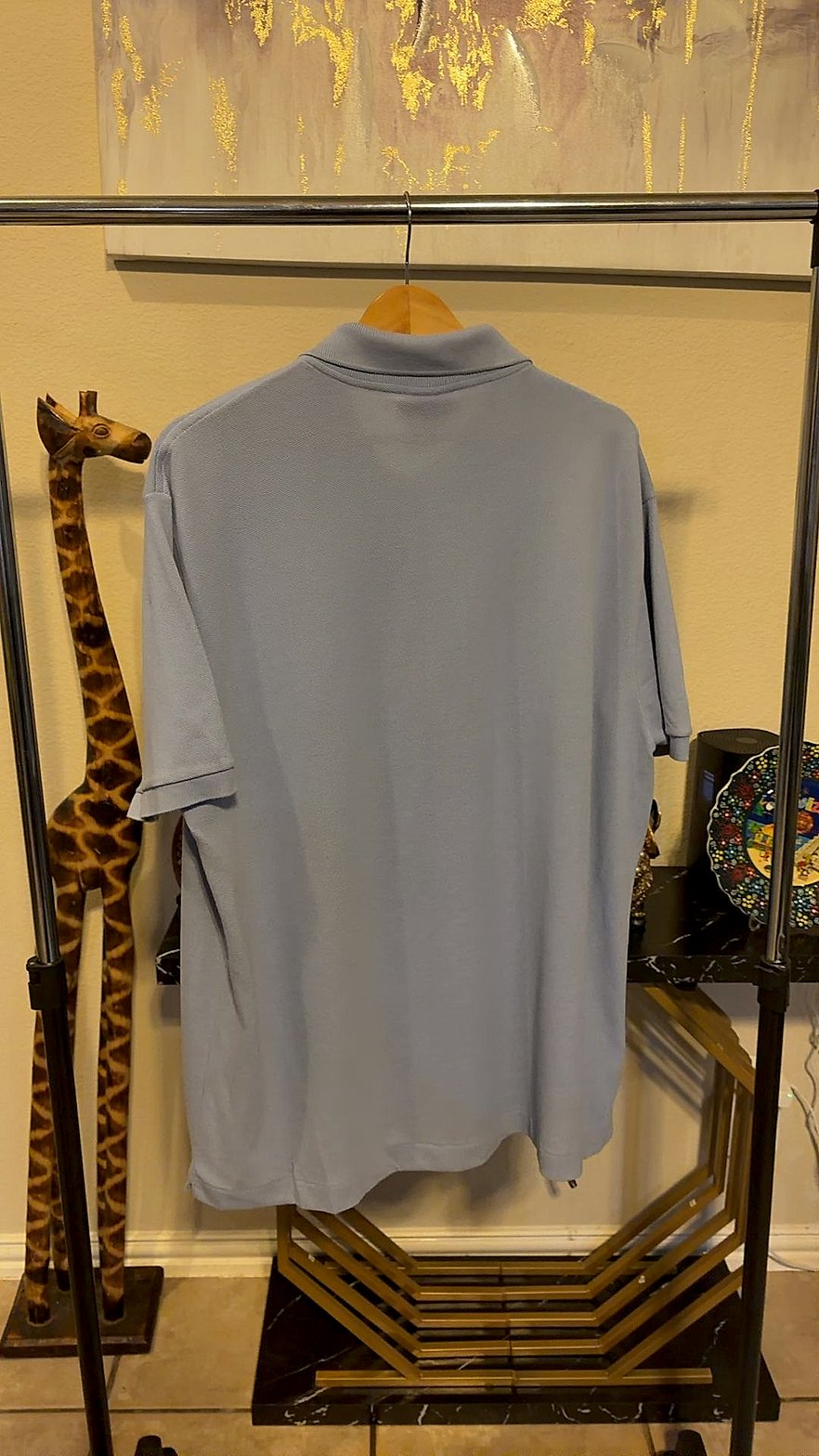 Lacoste Classic Fit Pique Polo Shirt, Light Blue, Size 7 (XXL)