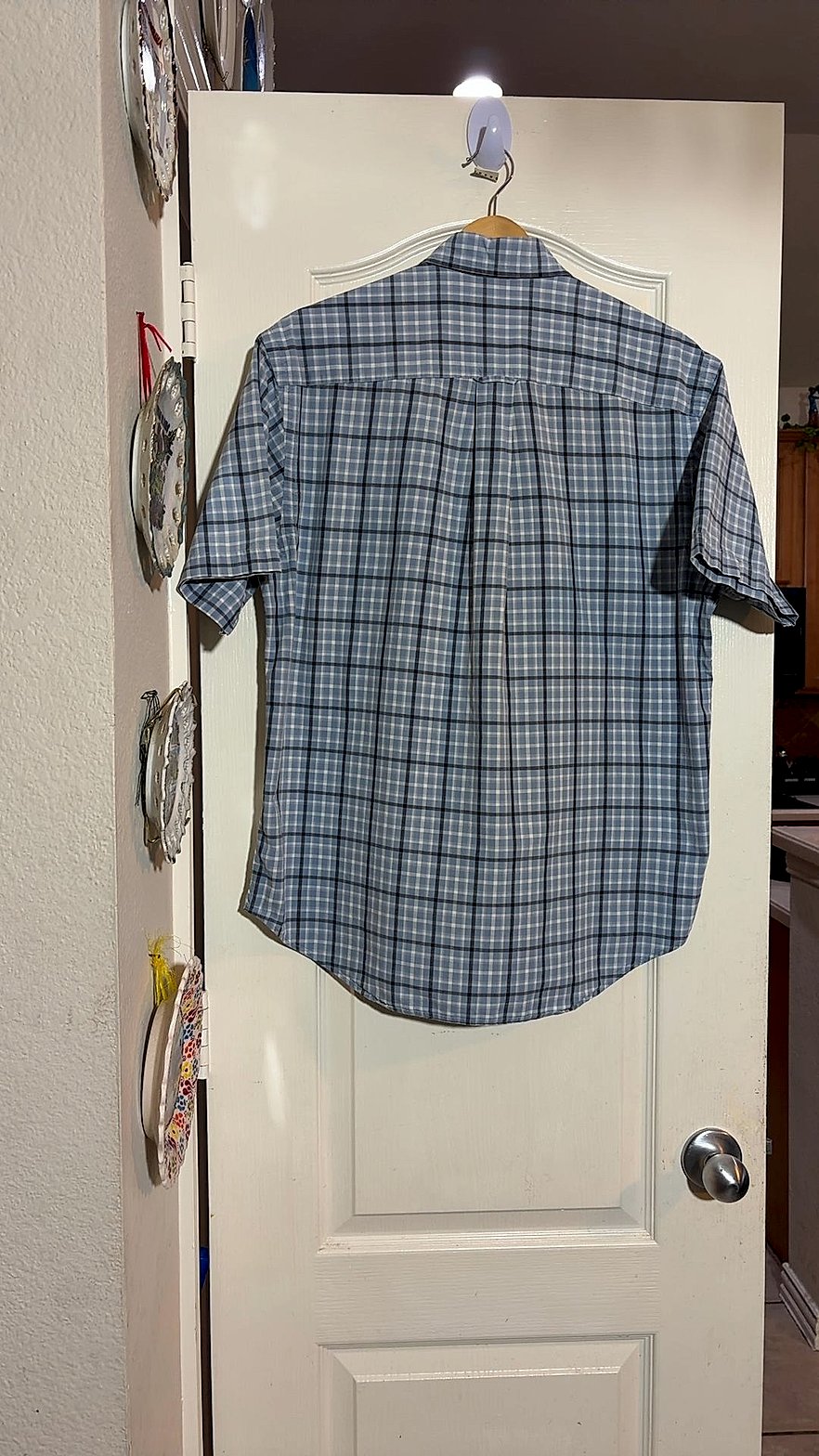 Nautica Men's Short-Sleeve Plaid Button-Down Shirt, Size S