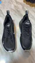 Nike Air Max 270 Black/White Women's Sneakers, Size US 7.5