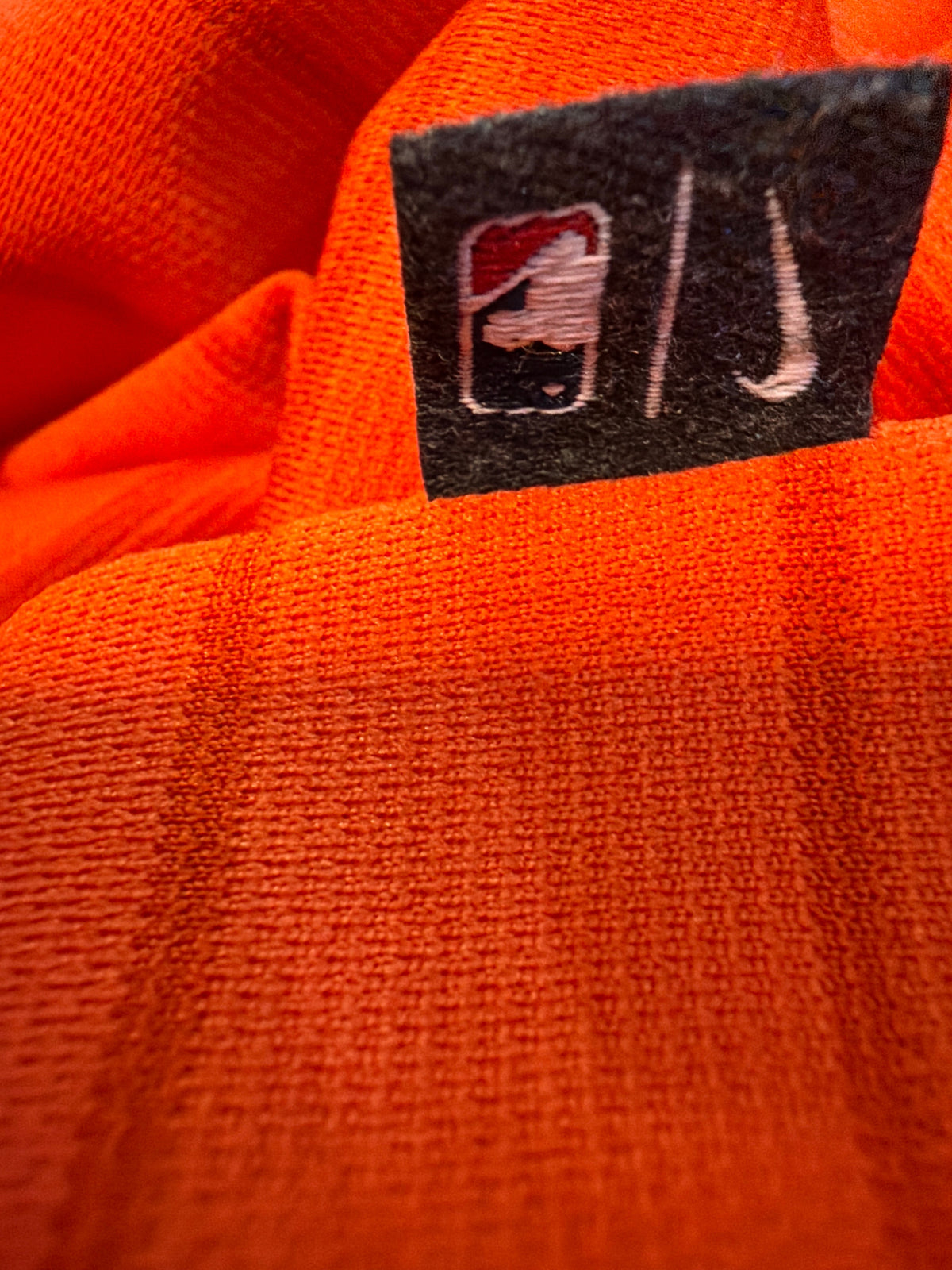 Nike Dri-FIT MLB Authentic Collection New York Mets Striped Polo Shirt, Orange, Men's Size M