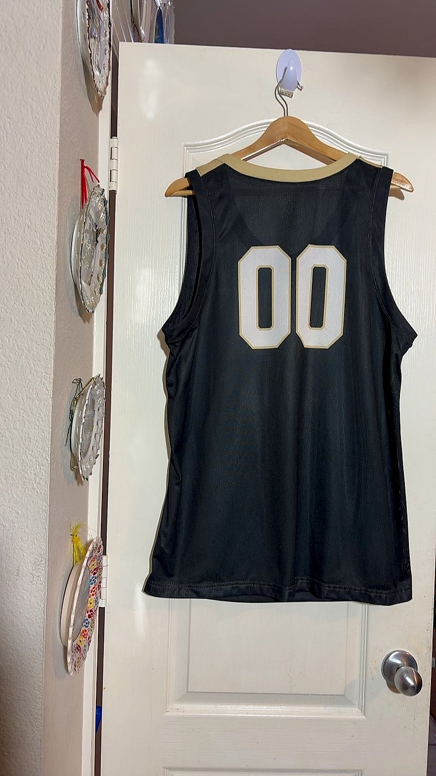 Nike Team Vanderbilt Commodores #00 Basketball Jersey, Black/Gold, Size L