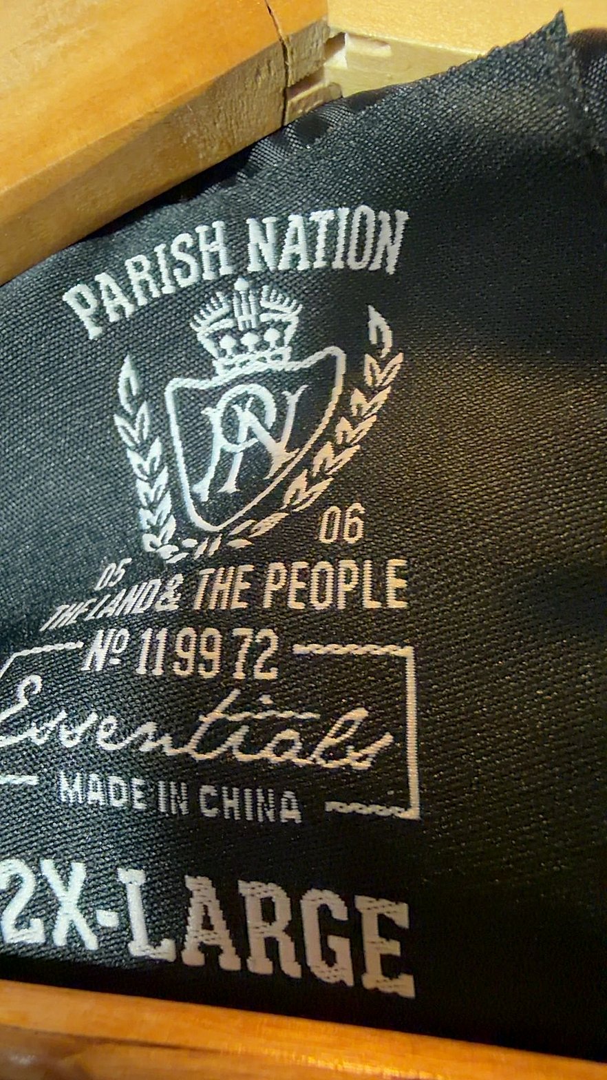 Parish Nation Essentials Men's Puffer Vest with Fair Isle Yoke, Size 2XL