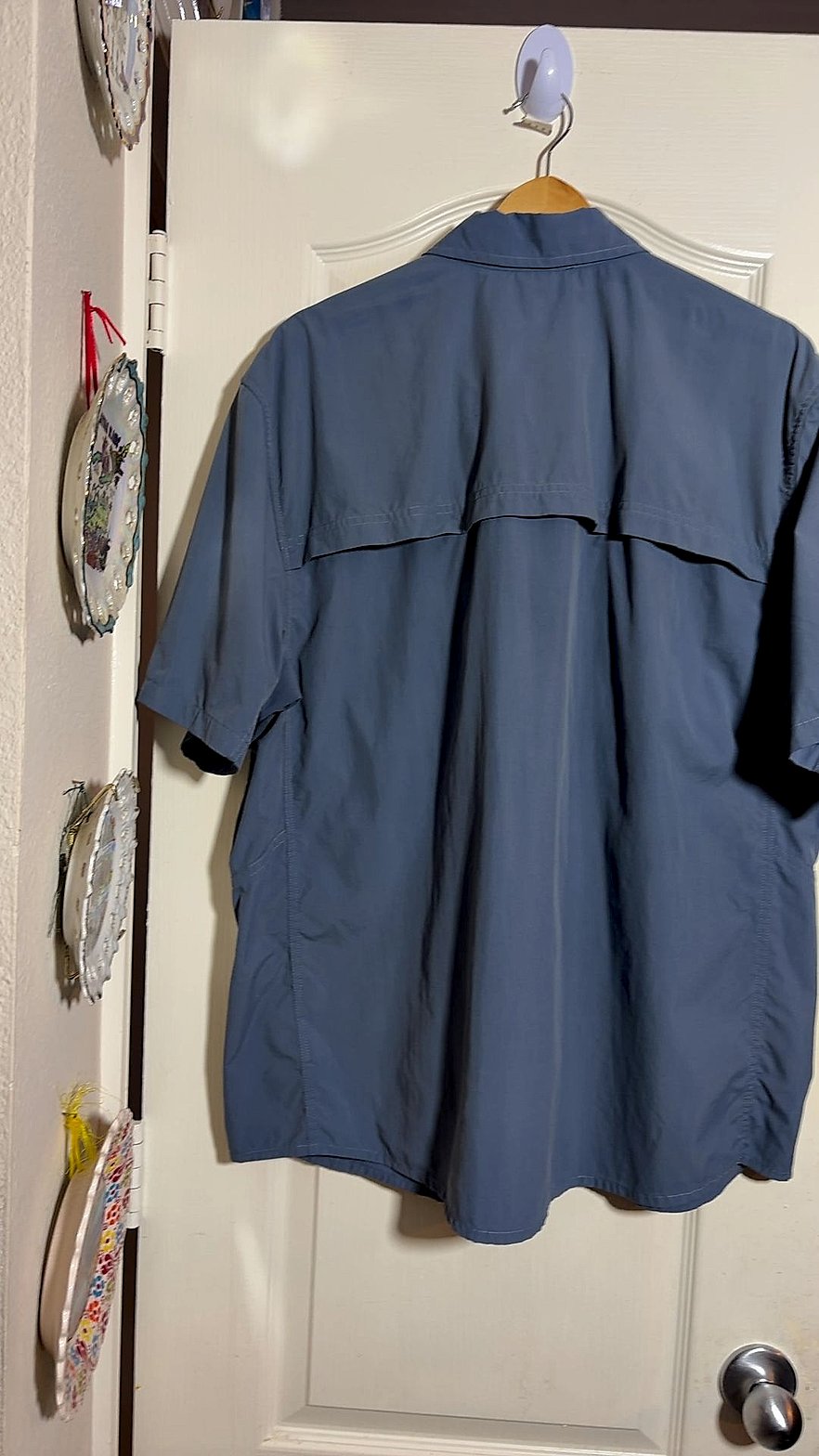 REI Co-op Men's Sahara Short-Sleeve Vented Hiking Shirt, Blue, XL