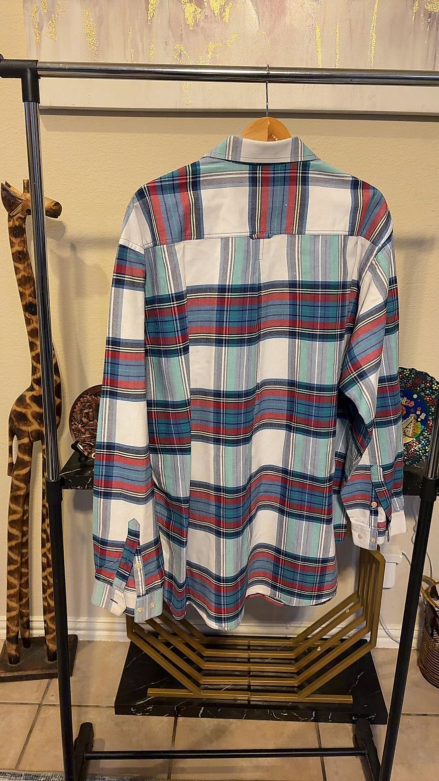 Rough Stock Panhandle Slim Men's Long Sleeve Plaid Western Shirt