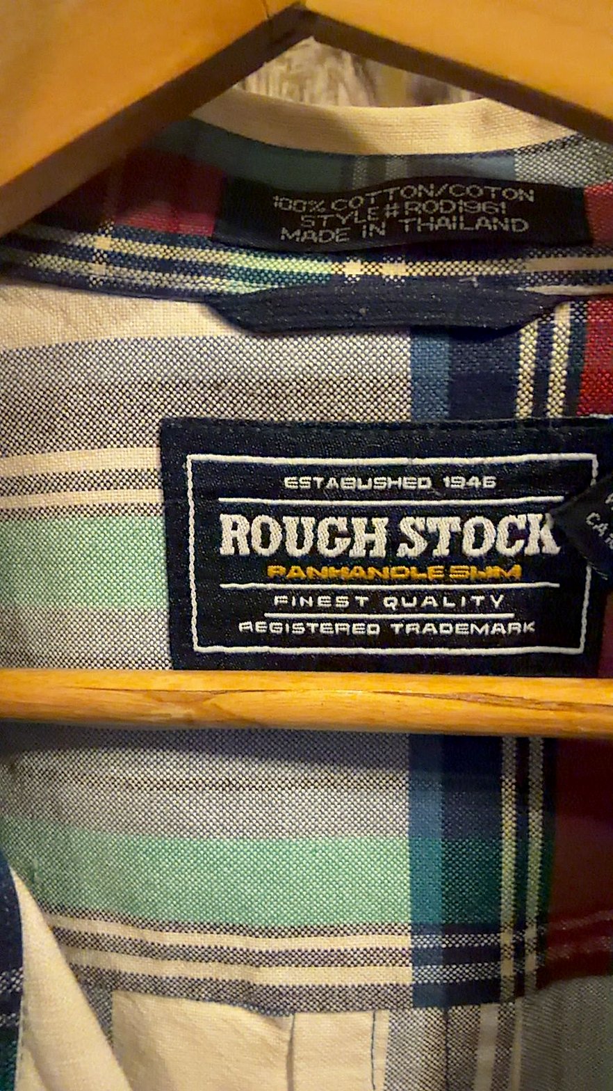 Rough Stock Panhandle Slim Men's Long Sleeve Plaid Western Shirt