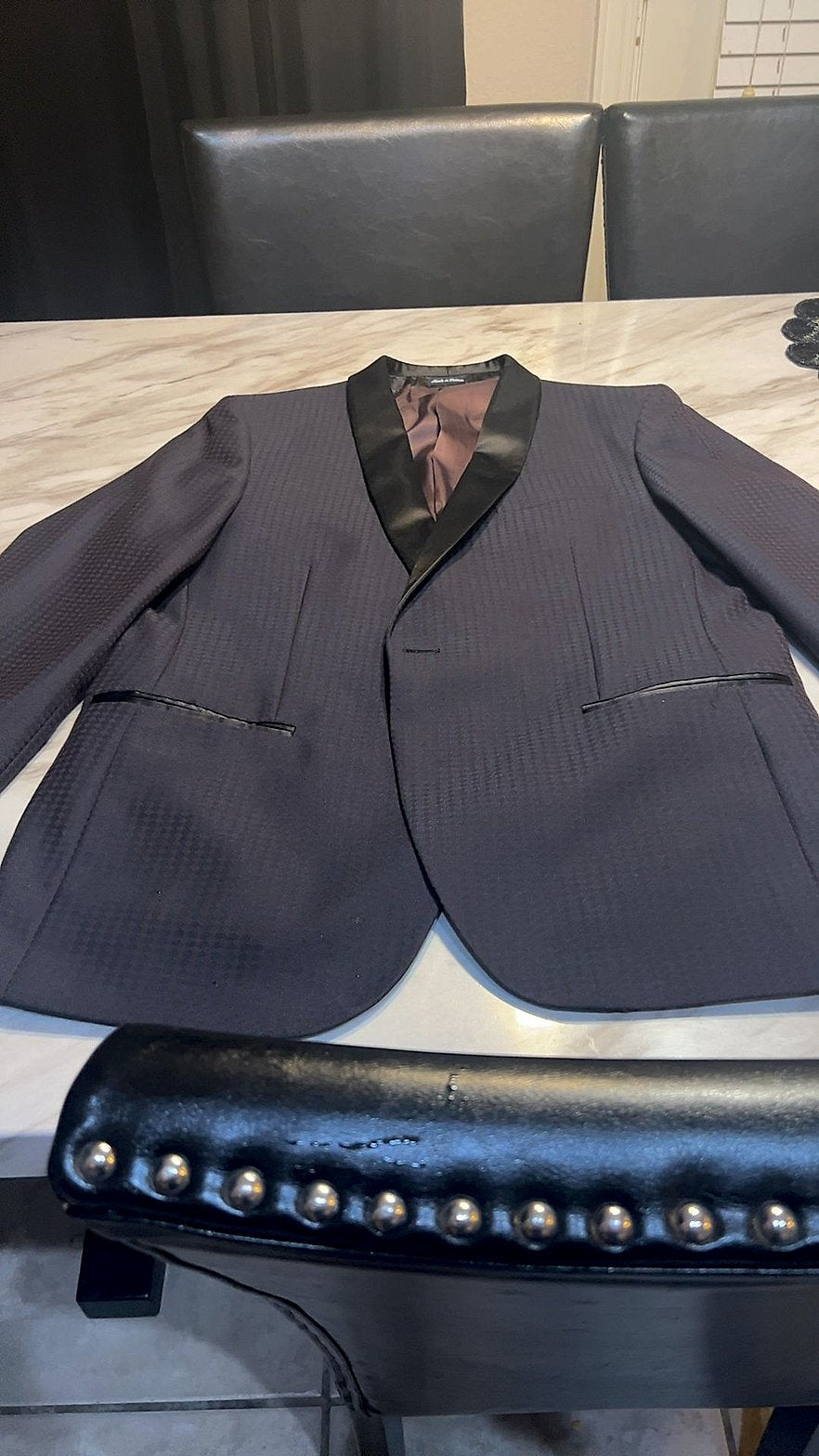 Savile Row Company Shawl Lapel Tuxedo Dinner Jacket Very Good Cond