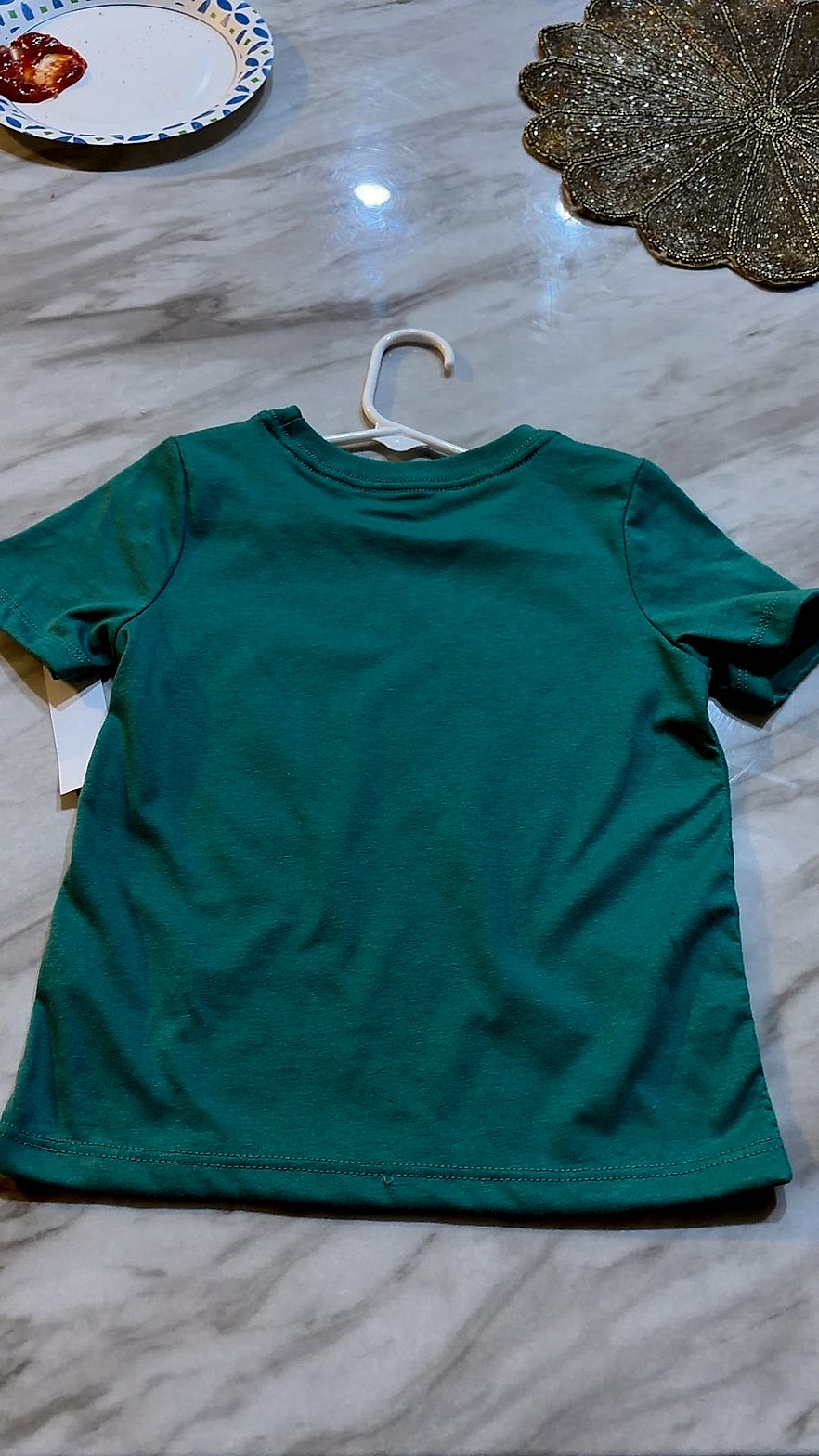 Wonder Nation Toddler Boys' Green 'Howdy' Short Sleeve Graphic Tee, Size 3T