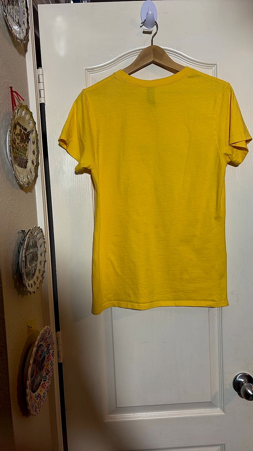Yellow M&M Costume T-Shirt, Gildan Heavy Cotton, Women's Medium