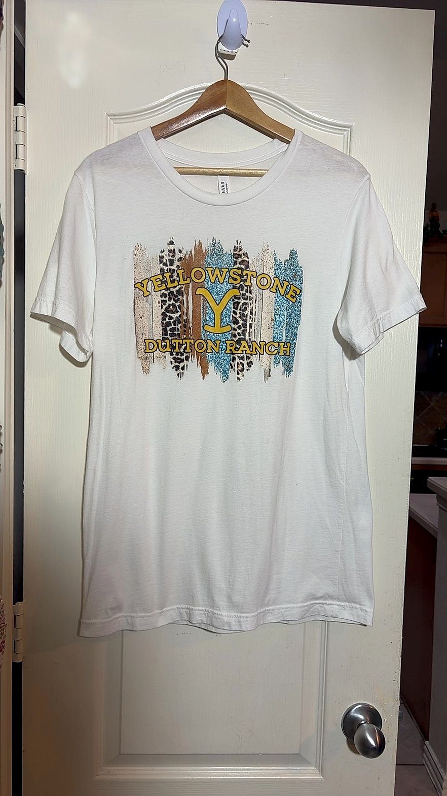 Yellowstone Dutton Ranch Graphic T-Shirt on Bella+Canvas Blank