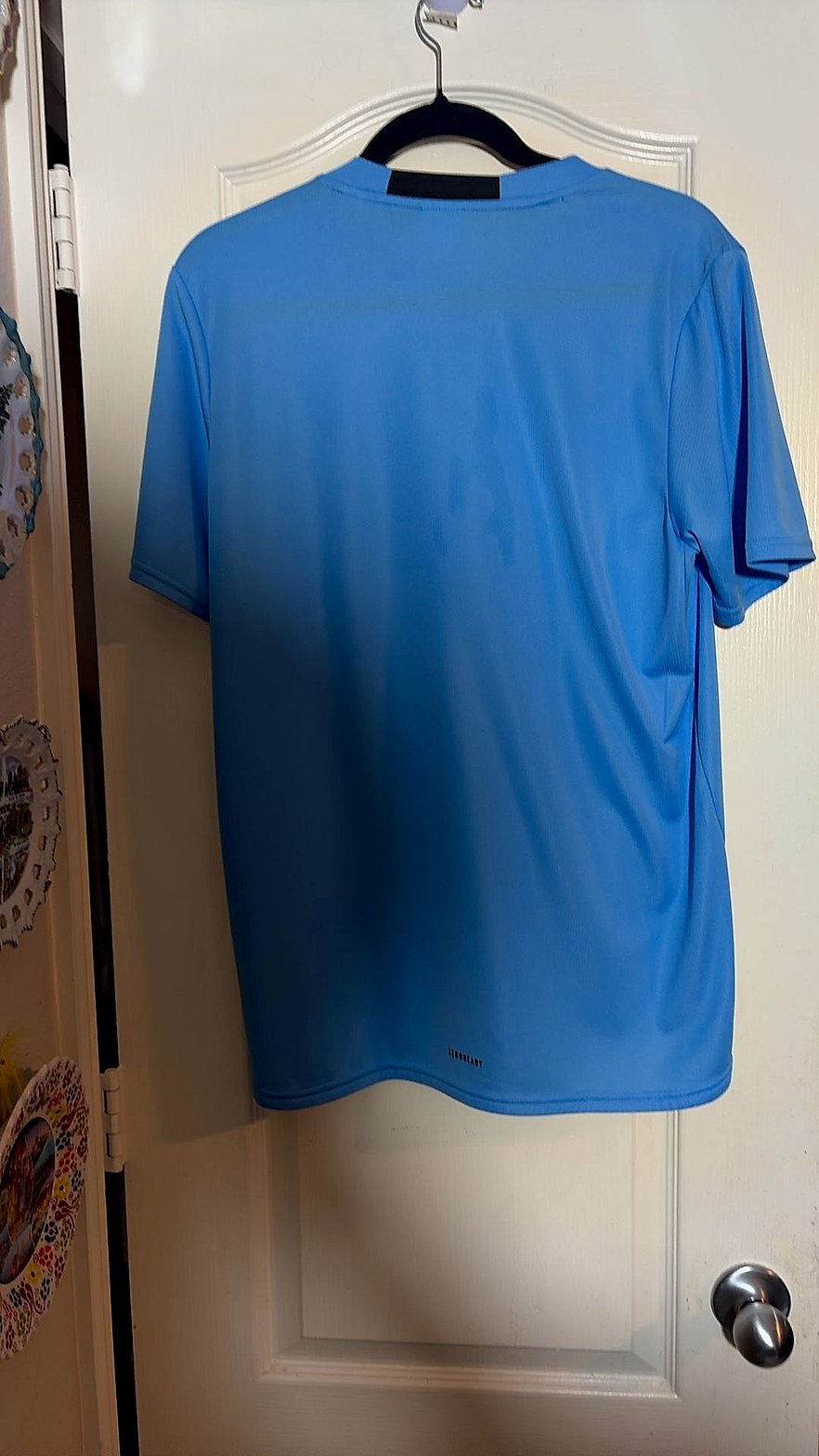 adidas Train Essentials AEROREADY Training T-Shirt Men's Size S Blue Excellent