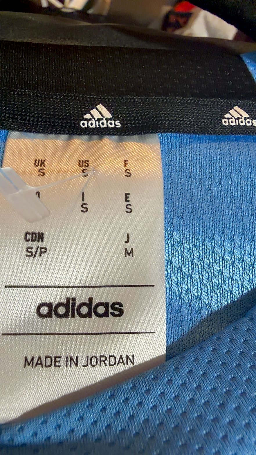 adidas Train Essentials AEROREADY Training T-Shirt Men's Size S Blue Excellent