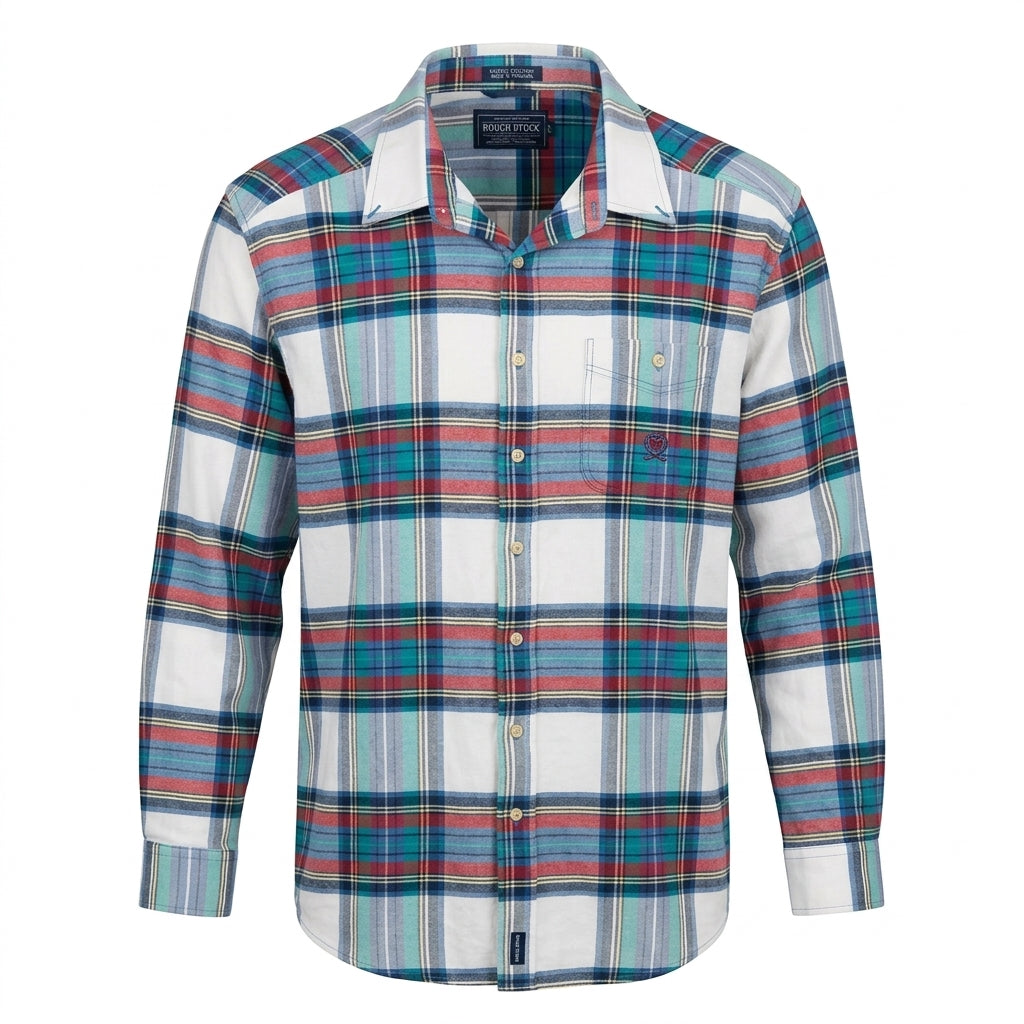 Rough Stock Panhandle Slim Men's Long Sleeve Plaid Western Shirt