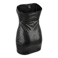 Guess Jeans Vintage Black Snake Print Strapless Tube Mini Dress